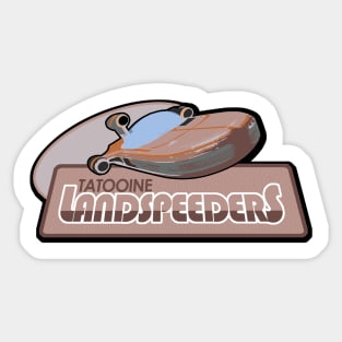 Landspeeders Baseball Sticker